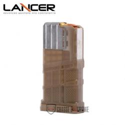 Chargeur LANCER Translucide Dark Earth 20 Cps Cal 308 Win pour Sr-25, Xcr, Dpms, Sig716