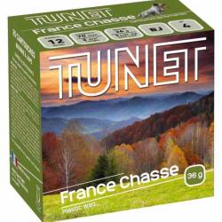 25 cartouches Tunet France Chasse 12/70 36g