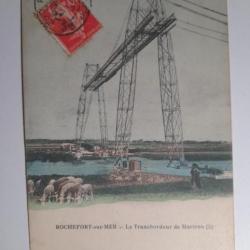 CPA 17.ROCHEFORT SUR MER.le transbordeur de Martrou.Vers 1920.