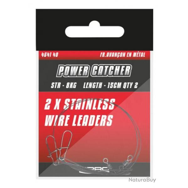 BAS DE LIGNE ACIER POWER CATCHEUR 15CM 12