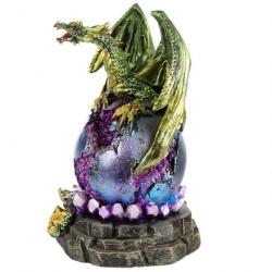 Figurine LED Dark Legends - Oeuf de Dragon sur Géode