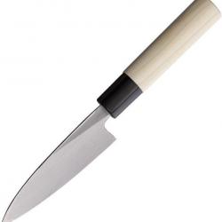 Couteau de Cuisine Japonais Mikihisa 105mm Manche Bois Lame Acier White steel #2 Made Japan MIKA028