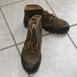 Brodequins - chaussures de jungle - pataugas WISSART originales armée Française INDO état impeccable