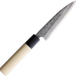 Couteau de Cuisine Japonais Mikihisa 120mm Manche Bois Lame Acier White steel #2 Made Japan MIKA029