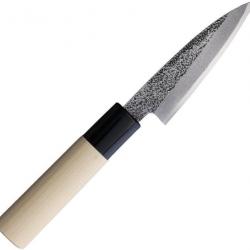 Couteau de Cuisine Japonais Mikihisa 90mm Manche Bois Lame Acier White steel #2 Made Japan MIKA032
