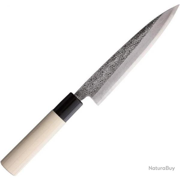 Couteau de Cuisine Japonais Mikihisa 150mm Manche Bois Lame Acier White steel #2 Made Japan MIKA030