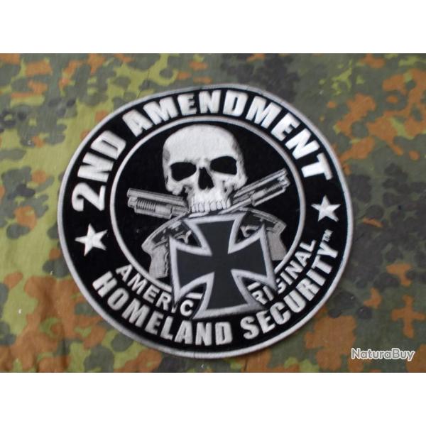 Patch BIKER  "Couleur" Dos   2nd Ammendment