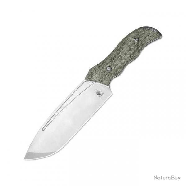 Couteau Kizer Metaproptizol Green Lame Acier D2 SW Manche Micarta Etui Kydex KI1054A1