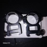 Paire de Colliers 25.4mm Pour montage lunette de Tir sur Rail 21mm -  FIXATION SOLIDE 