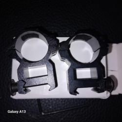 Colliers fixation pour optiques lunettes chasse!!! Diamètre colliers 25.4mm / Rail 20mm !!!