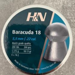Plombs 5,5mm H&N Baracuda 18