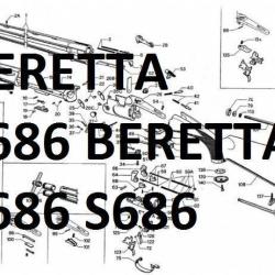 éclaté fusil BERETTA S686 s 686 - VENDU PAR JEPERCUTE (m1807)