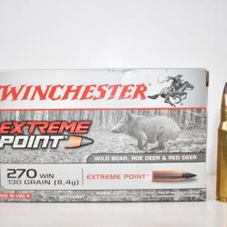 1 Boite de Balles Winchester 270 Win - Extreme point