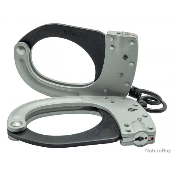menottes Rivolier double securite standard serie s (2 cles plates / 1 ronde)