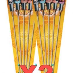 2X Lot Feu d'artifice - Fusées " Arwen " X5 pièces par paquet