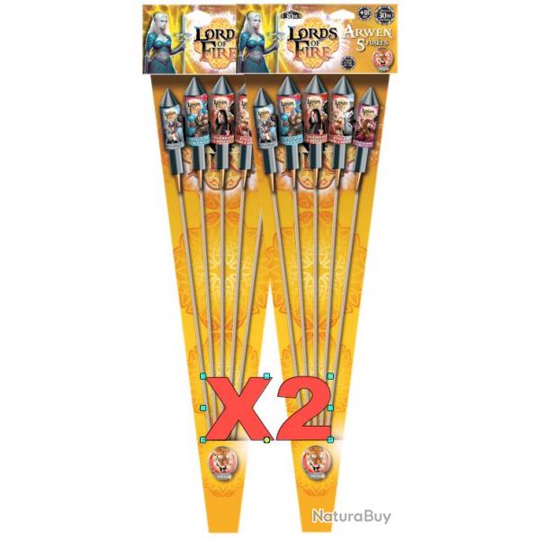 2X Lot Feu d'artifice - Fuses " Arwen " X5 pices par paquet