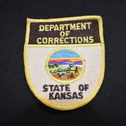 Patch Tissu Police Américaine Departement of corrections state of KANSAS Prison (1)
