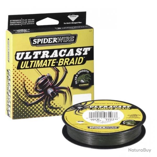 Tresse Spiderwire ultracast verte bobine 110m 25/100