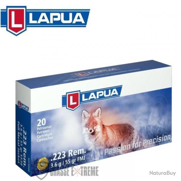 20 Munitions LAPUA S538 55 Gr Cal 223 Rem Fmj