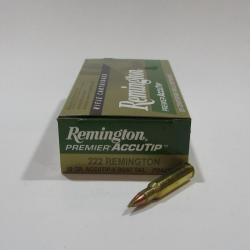 Boite 20 cartouches remington 222 remington 50 grains accutip