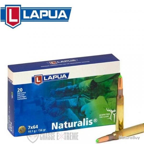 20 Munitions LAPUA Naturalis Solid Cal 7x64-156gr