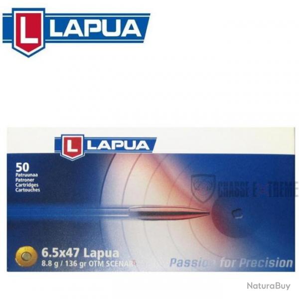 50 Munitions LAPUA Otm Scenar L 136Gr Cal 6.5x47 Lapua