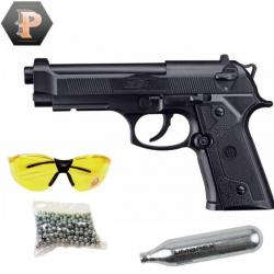 PROMO ! Pistolet Beretta Elite II CO2 Cal.4.5mm BBS + BB + lunette + capsules