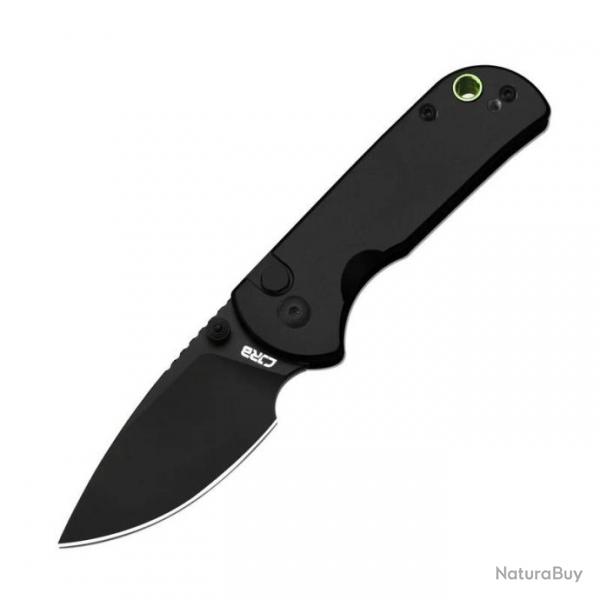 Couteau CJRB Cutlery Mica Black Lame Acier AR-RPM9 Black Manche Aluminum Button Lock J1934BBK