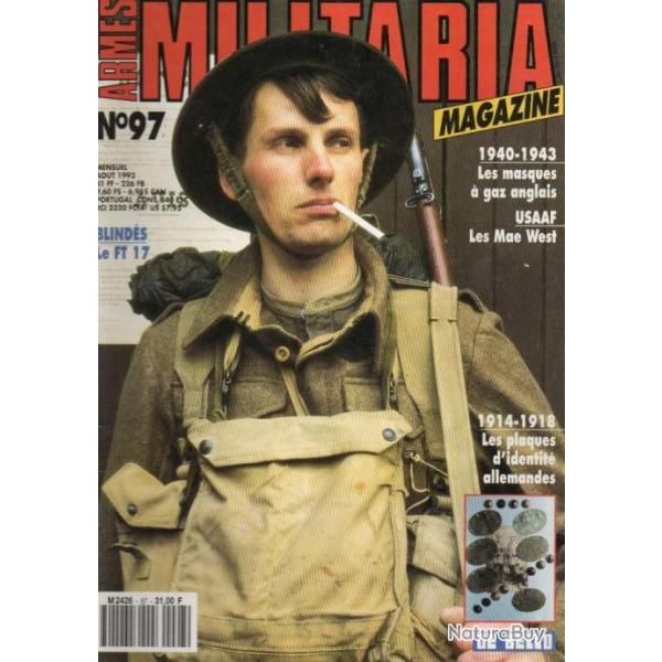 Militaria magazine 97, 14-18 plaques d'dentit allemandes, ft 17 1918, usaaf us navy gilets de sauve