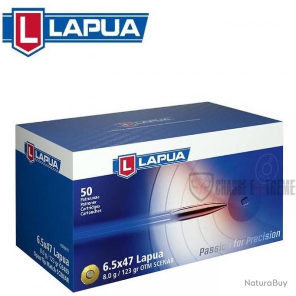 50 Munitions LAPUA Scenar 123Gr Cal 6.5x47