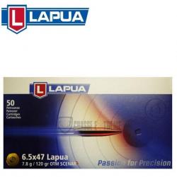 50 Munitions LAPUA Otm Scenar L 120Gr Cal 6.5x47