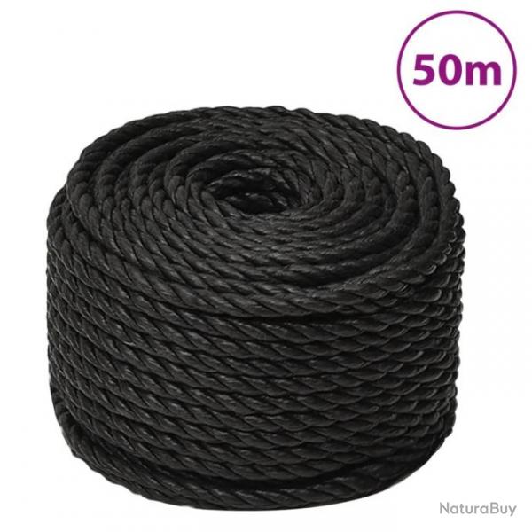 Corde de travail Noir 10 mm 50 m polypropylne