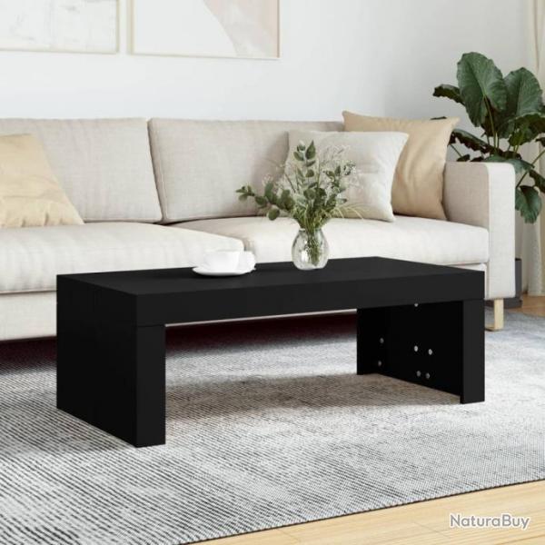Table basse noir 102x50x36 cm bois d'ingnierie