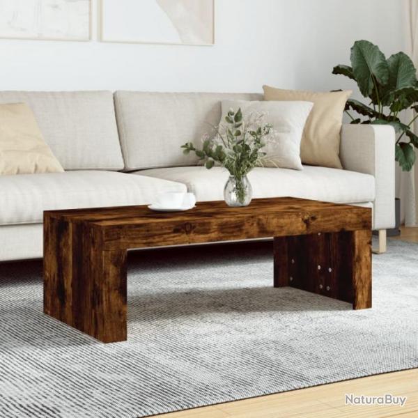 Table basse chne fum 102x50x36 cm bois d'ingnierie