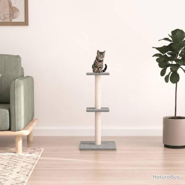 Arbre  chat avec griffoirs en sisal gris clair 73 cm