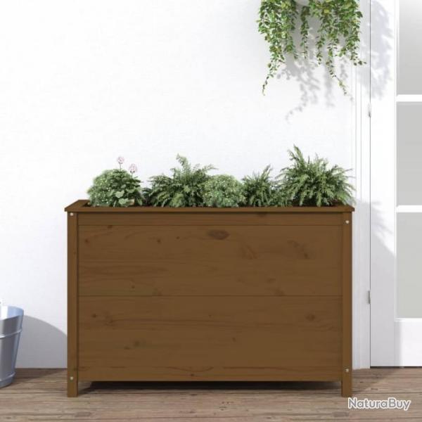 Lit surlev de jardin brun miel 119,5x40x78 cm pin massif