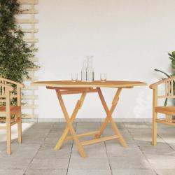 Table pliable de jardin 120x120x75 cm bois massif de teck