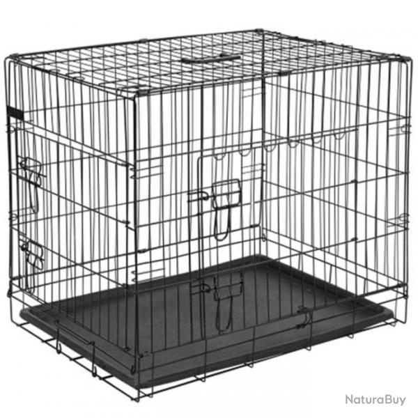 @Pet Cage pour chien 50,8x30,5x35,5 cm Mtal Noir 15006