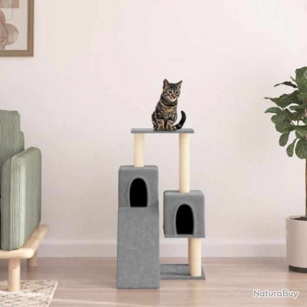 Arbre  chat avec griffoirs en sisal Gris clair 82 cm