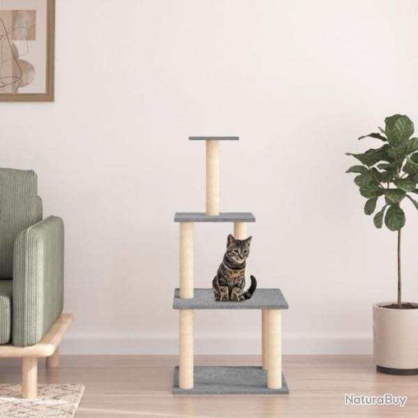 Arbre  chat avec griffoirs en sisal gris clair 111 cm