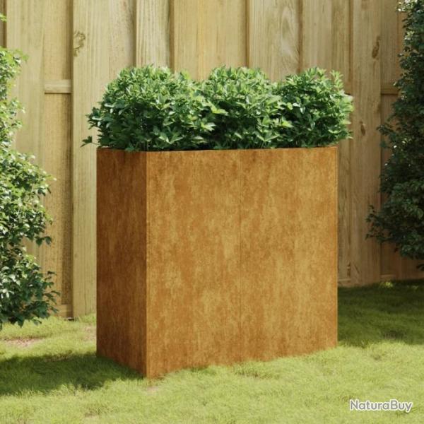 Jardinire 80x40x80 cm acier corten