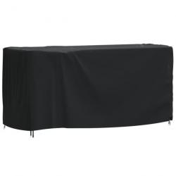 Housse de salon de jardin noir 180x70x90 cm imperméable 420D