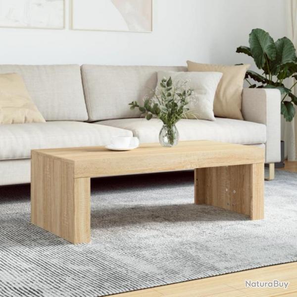 Table basse chne sonoma 102x50x36 cm bois d'ingnierie