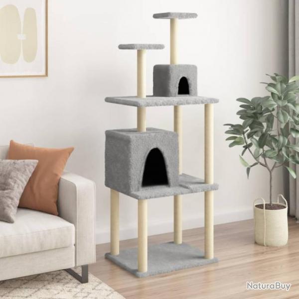 Arbre  chat avec griffoirs en sisal Gris clair 167 cm