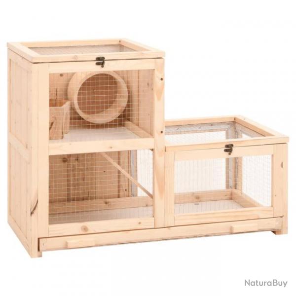 Cage  hamster 81x40x60 cm bois massif de sapin