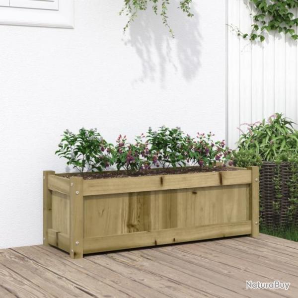 Jardinire d'extrieur 90x31x31 cm bois de pin imprgn