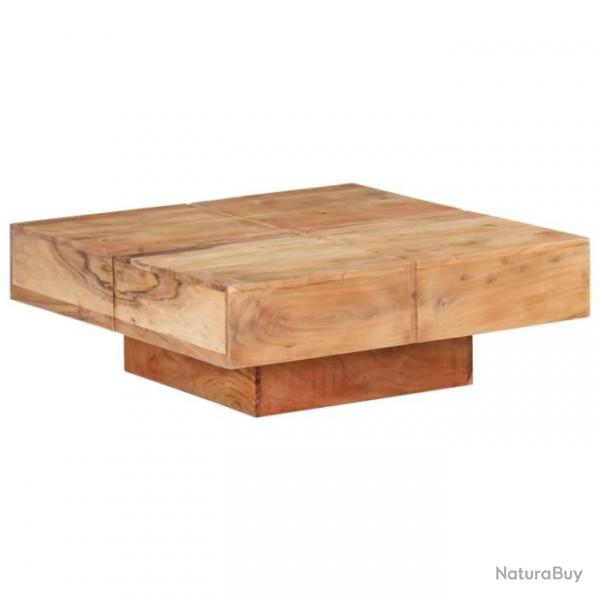 Table basse 80x80x28 cm Bois d'acacia massif