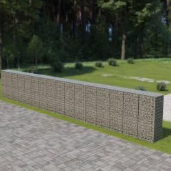 Mur à gabion avec couvercles Acier galvanisé 900 x 50 x 150 cm