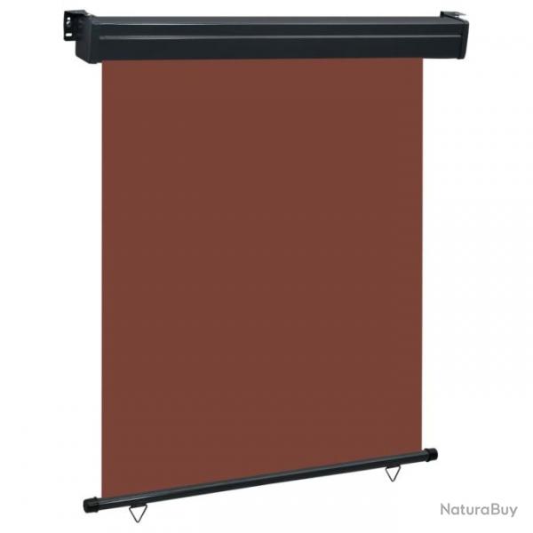 Auvent latral de balcon 140x250 cm Marron