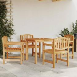 Chaises de jardin lot de 4 58x59x88 cm bois de teck solide